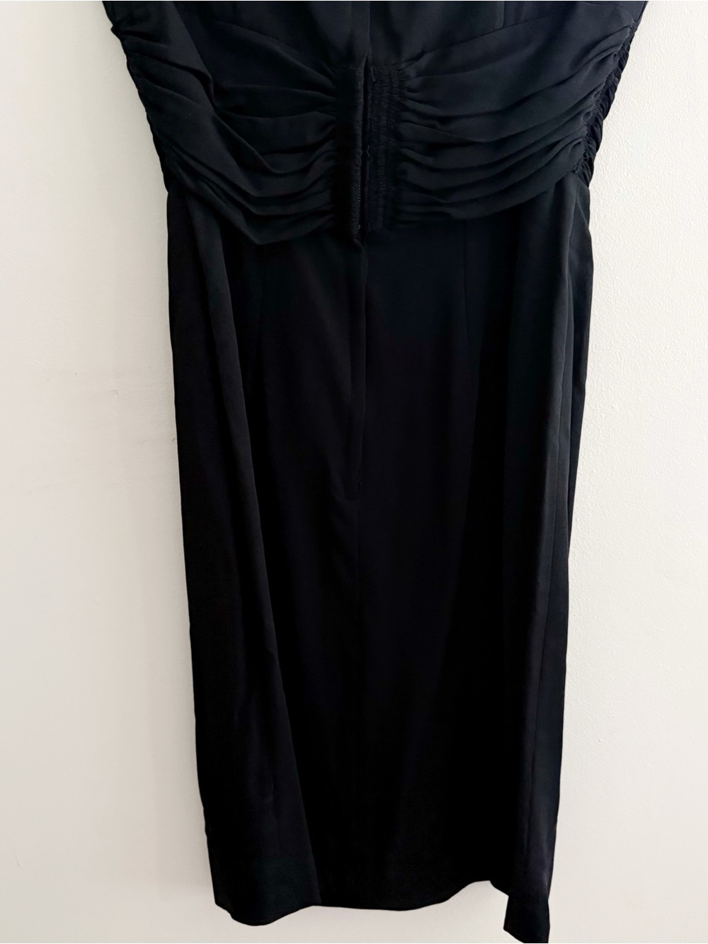 Gigi Young 1950s Classic Black Chiffon Sleeveless Cocktail Wiggle Dress - Picture 8 of 8